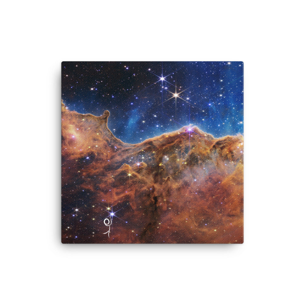 Cosmic Cliffs The Birth Of Stars, JWST 2022. NGC 3324, Carina Nebula Canvas