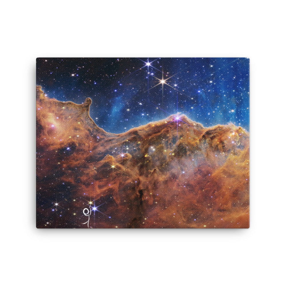 Cosmic Cliffs The Birth Of Stars, JWST 2022. NGC 3324, Carina Nebula Canvas