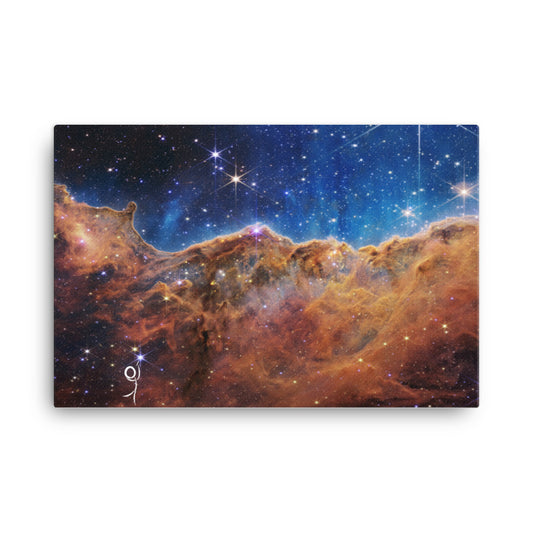 Cosmic Cliffs The Birth Of Stars, JWST 2022. NGC 3324, Carina Nebula Canvas