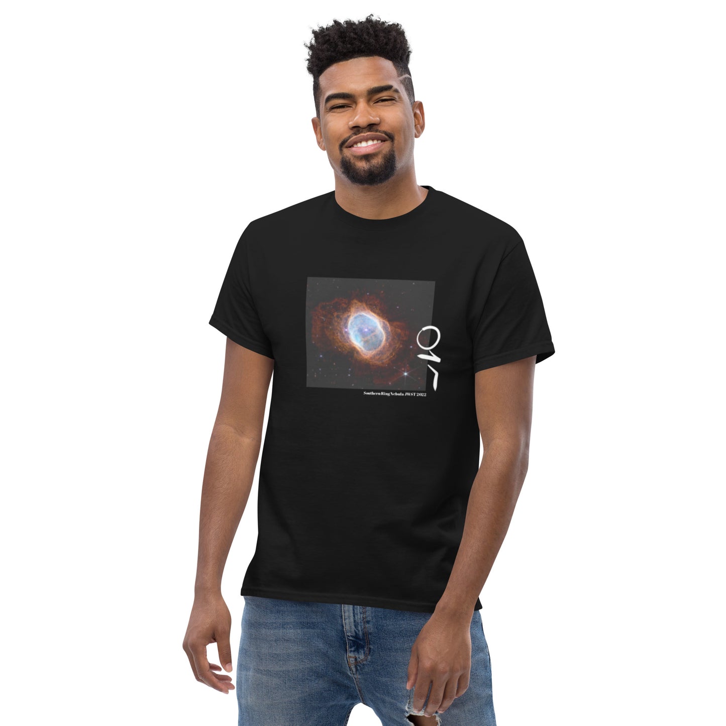 Southern Ring Nebula, Short Sleeve Fitted T-shirt