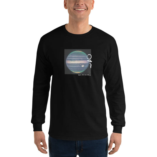 Jupiter's auroras JWST 2022 Black Men’s Long Sleeve Shirt