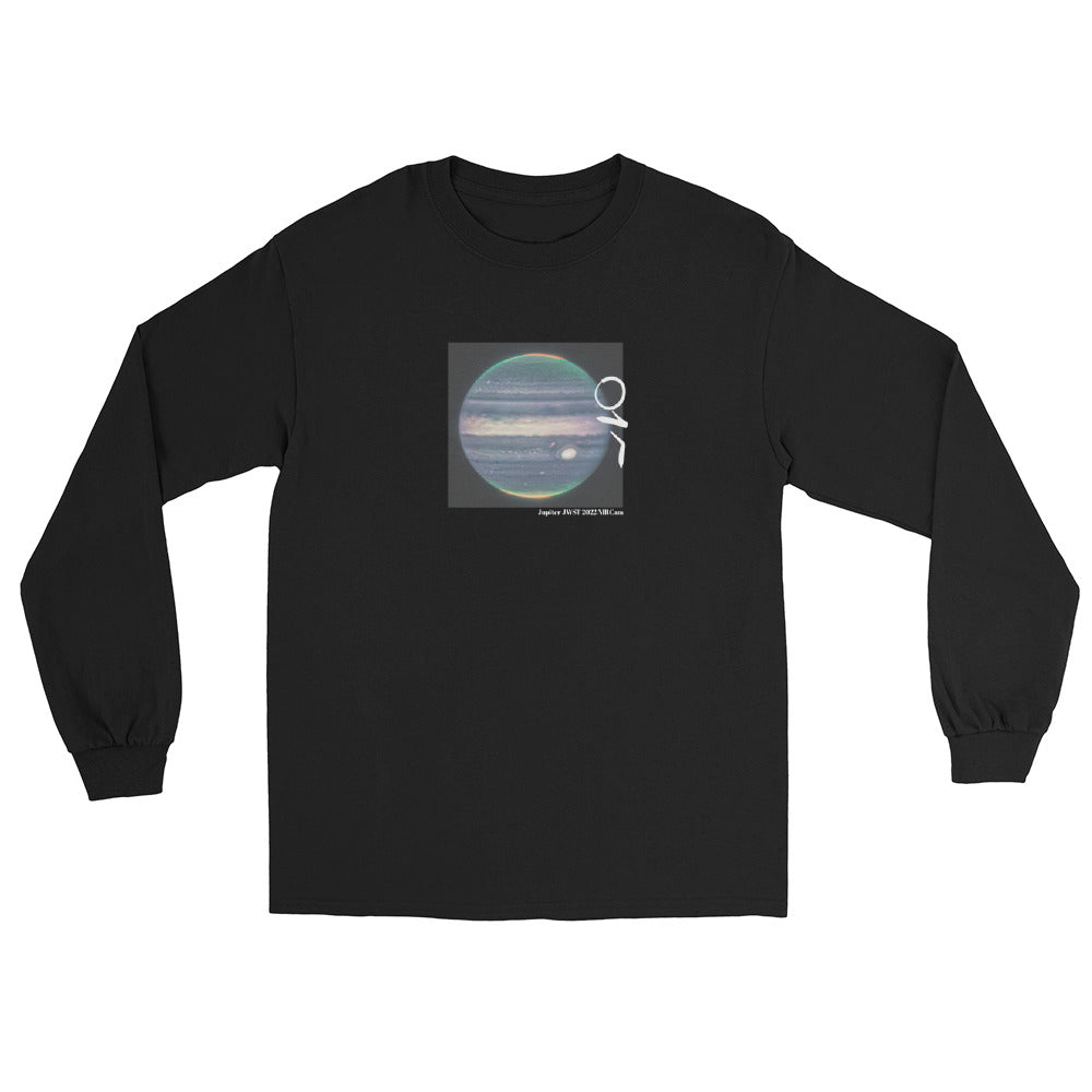 Jupiter's auroras JWST 2022 Black Men’s Long Sleeve Shirt