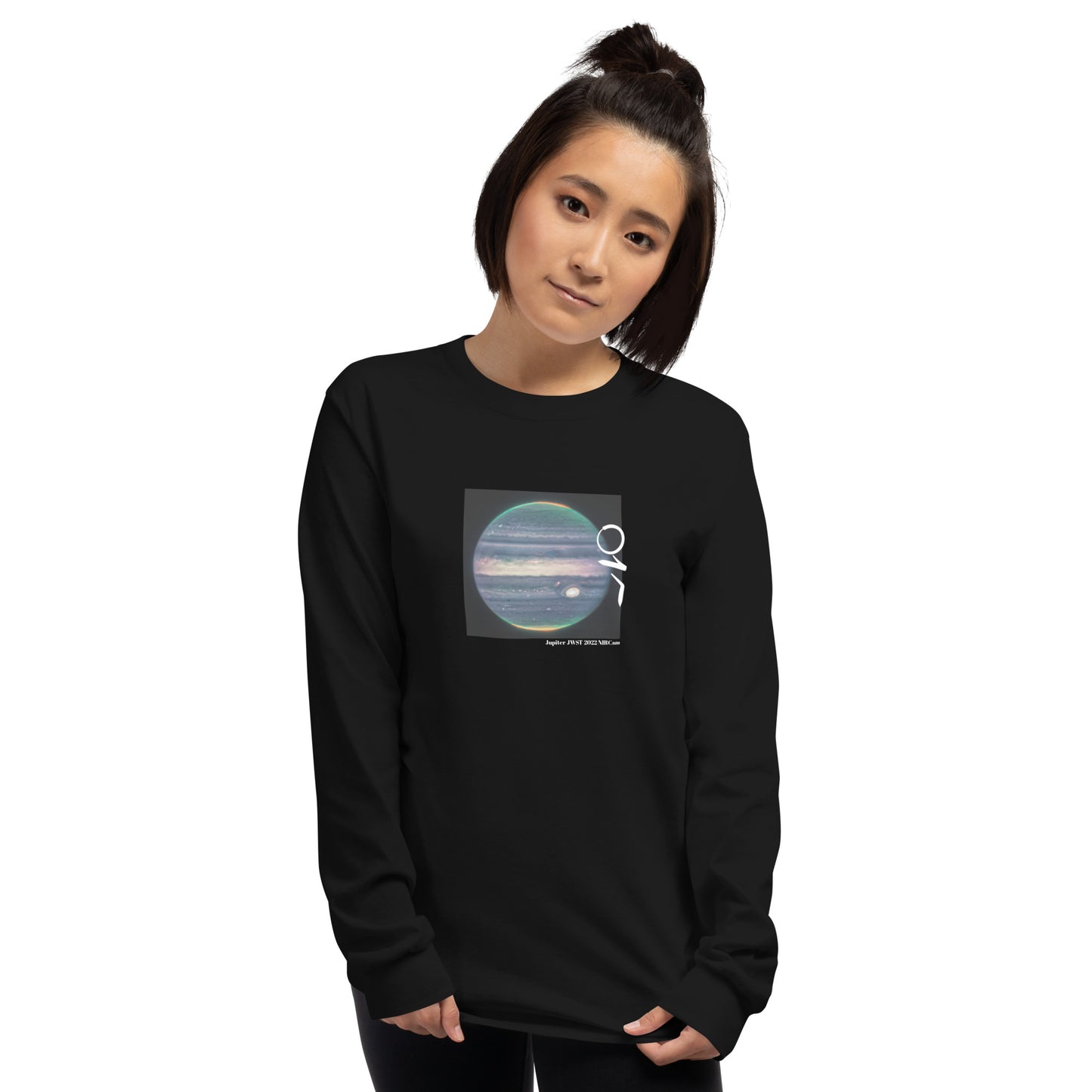 Jupiter's auroras JWST 2022 Black Men’s Long Sleeve Shirt