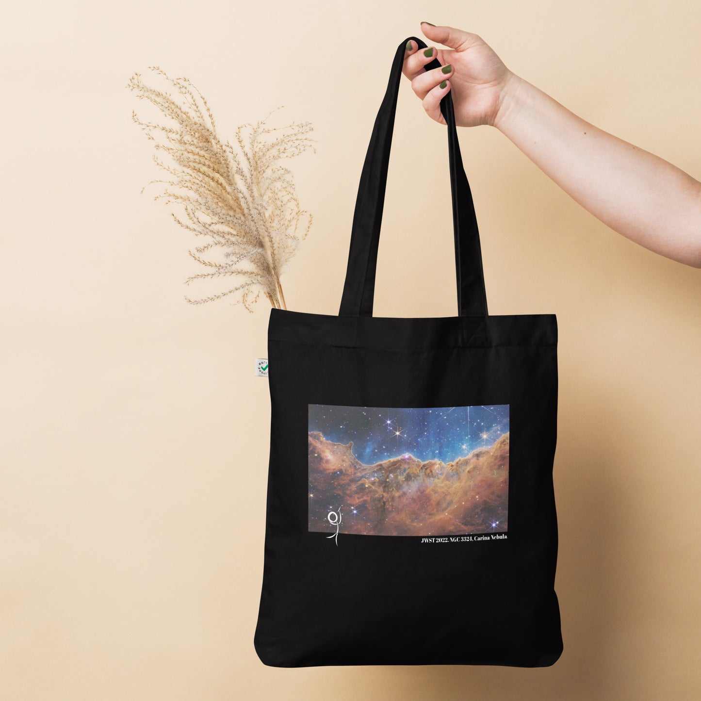 Birth Of Stars, JWST 2022. NGC 3324, Carina Nebula. Organic fashion tote bag