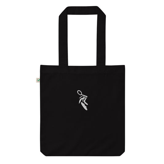 Embroidered Ollie, Organic fashion tote bag