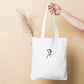 Embroidered Skater Organic fashion tote bag