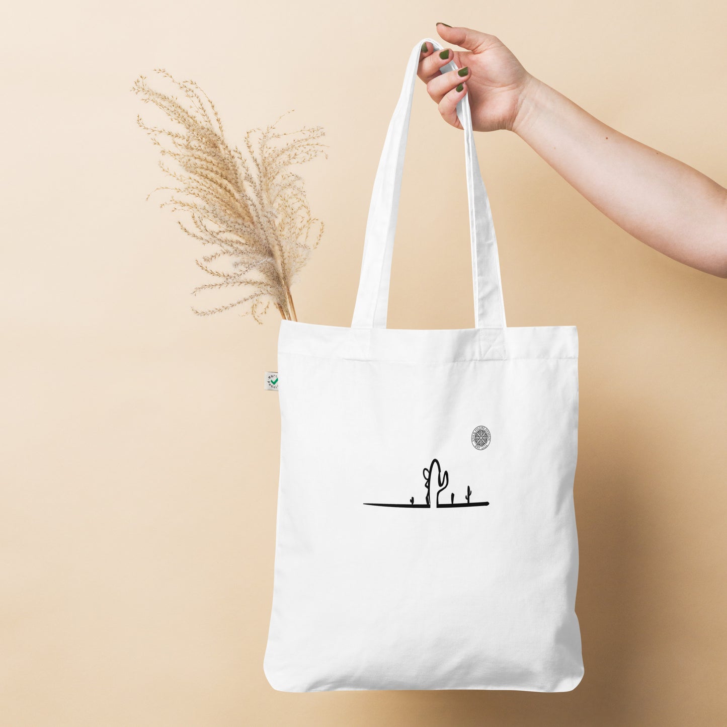 Cactus Organic fashion tote bag