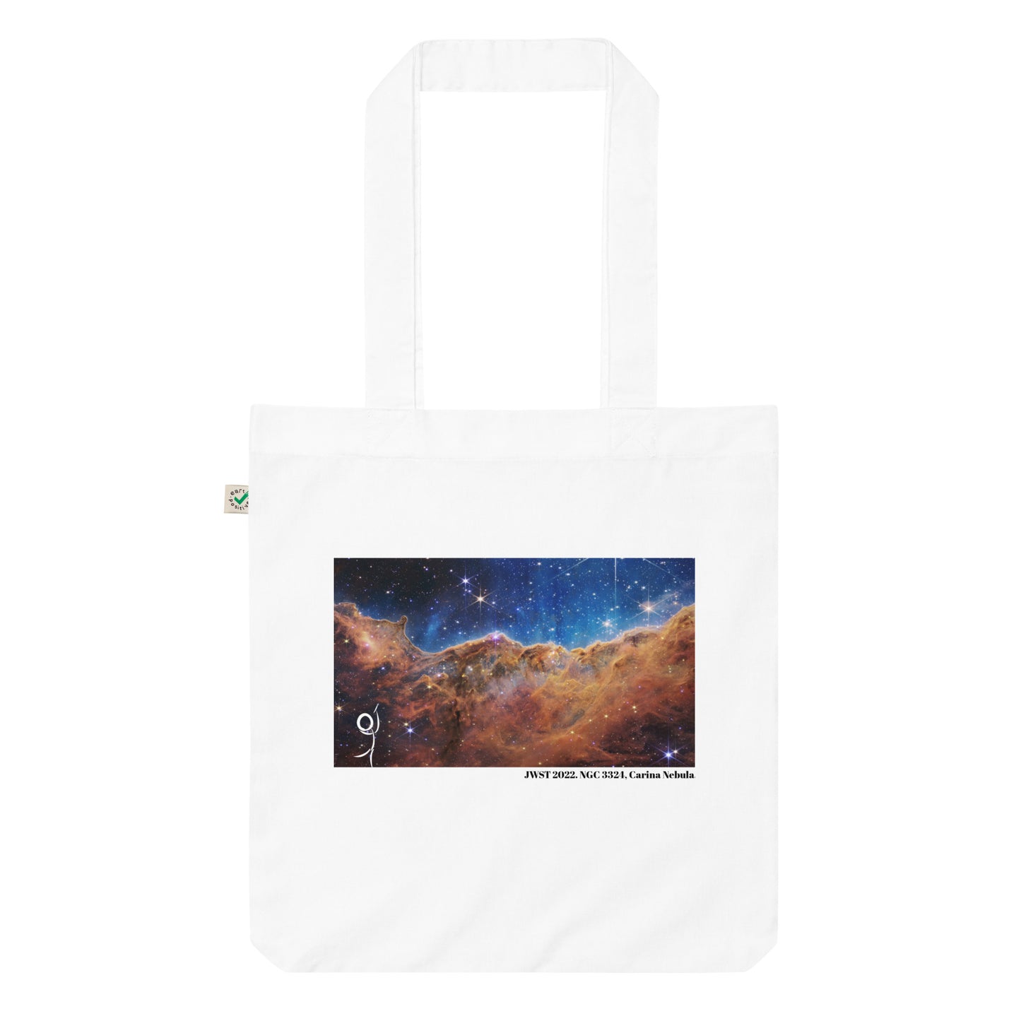 Birth Of Stars, JWST 2022. NGC 3324, Carina Nebula. Organic fashion tote bag