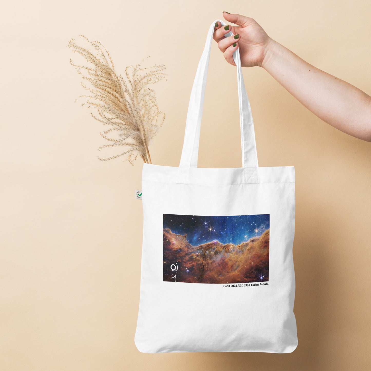 Birth Of Stars, JWST 2022. NGC 3324, Carina Nebula. Organic fashion tote bag