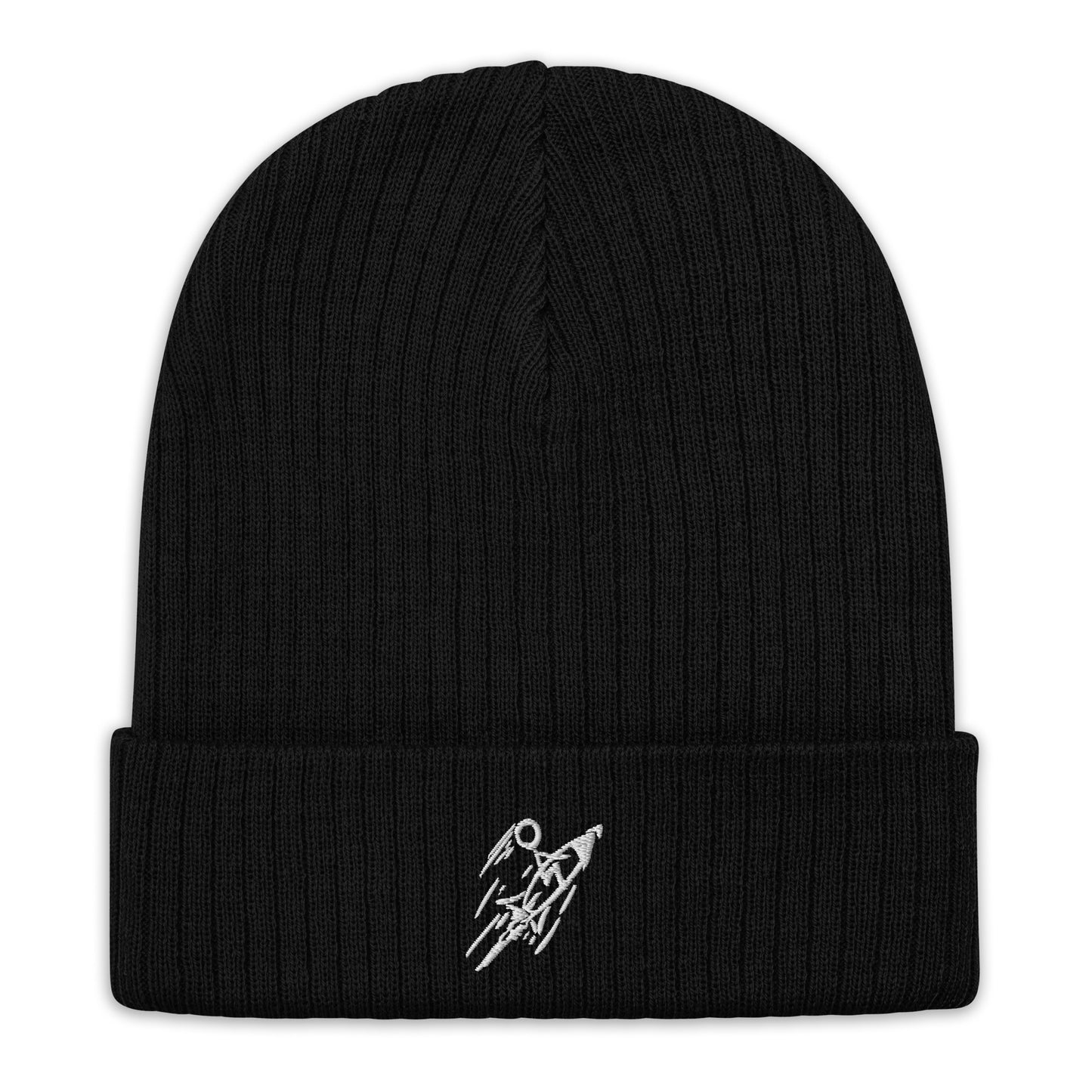 Stick Figure Launch, Ribbed knit beanie