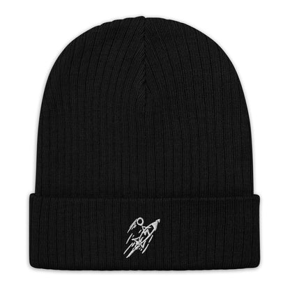 Stick Figure Launch, Ribbed knit beanie