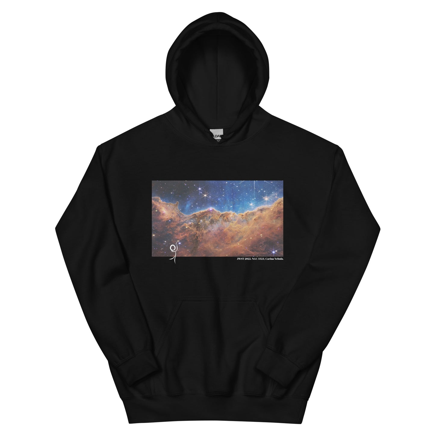 Birth Of Stars, JWST 2022. NGC 3324, Carina Nebula. Black Hoodie