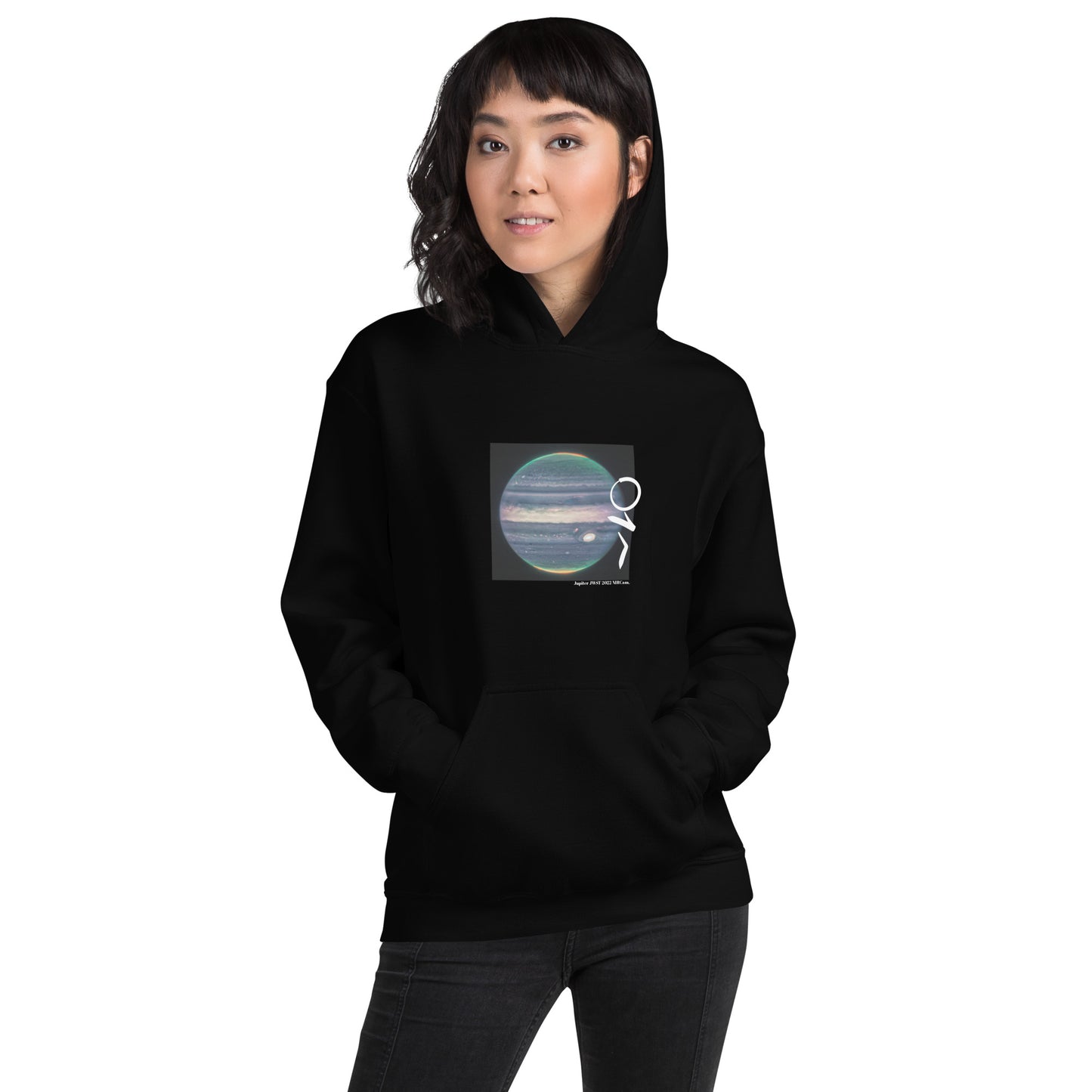 Jupiter's auroras JWST 2022 Black Hoodie